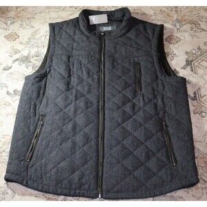 BKE Buckle Mens Gray Vest  XXL Quilted Zip Pockets NWT!!!